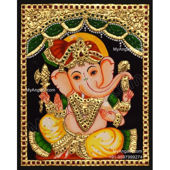 Ganesha Tanjore Painting