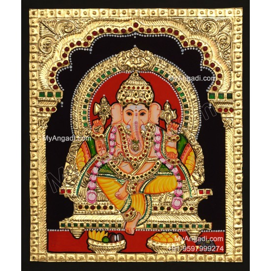 Ganapathi Tanjore Painting 