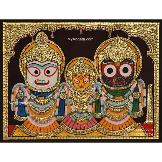 Jagannathar -  Tanjore Painting
