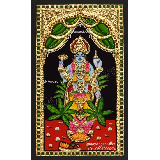 Sathyanarayana Swami Tanjore Painting