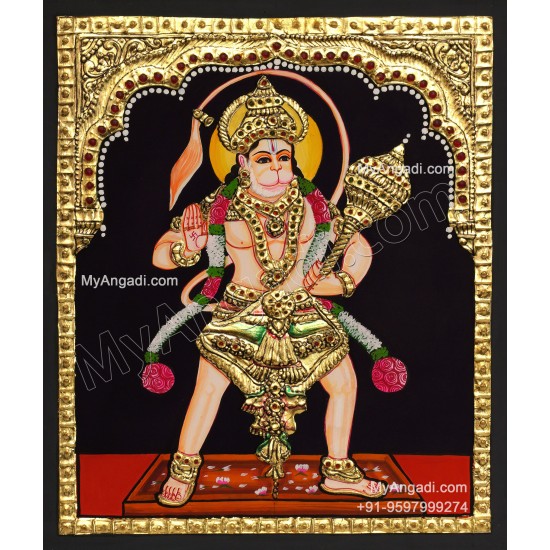 Hanuman Tanjore Painting
