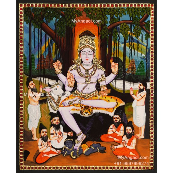 Dakshinamurthi Tanjore Painting