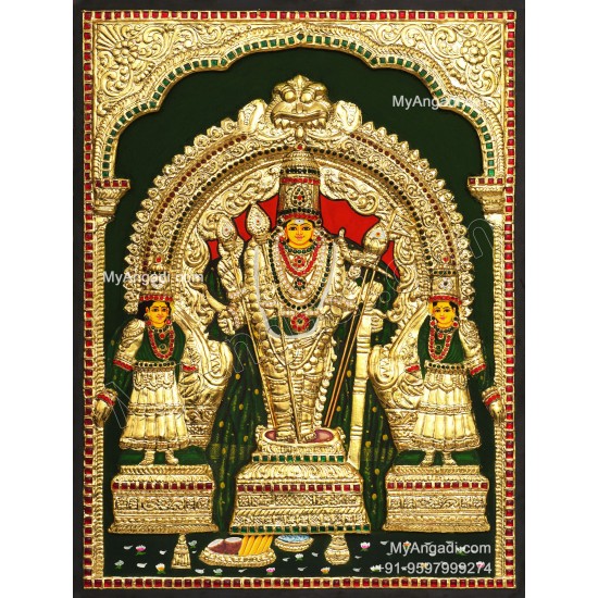 2D Thiruchendhur Murugan Tanjore Paintings
