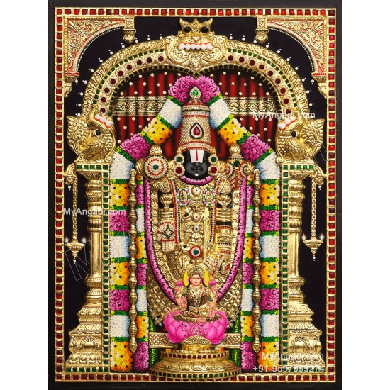 Balaji 3d Tanjore Painting