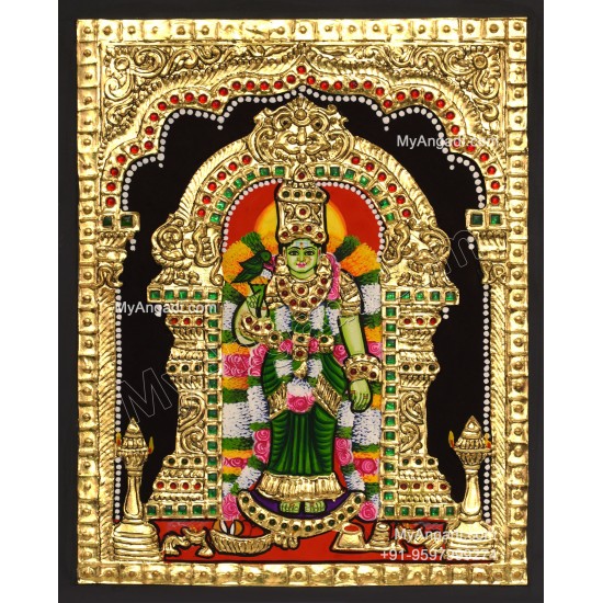 Meenakshi Amman Tanjore Painting
