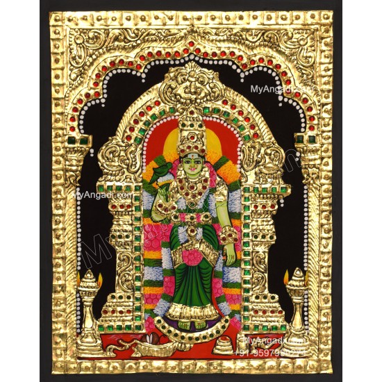 Meenakshi Amman Tanjore Painting