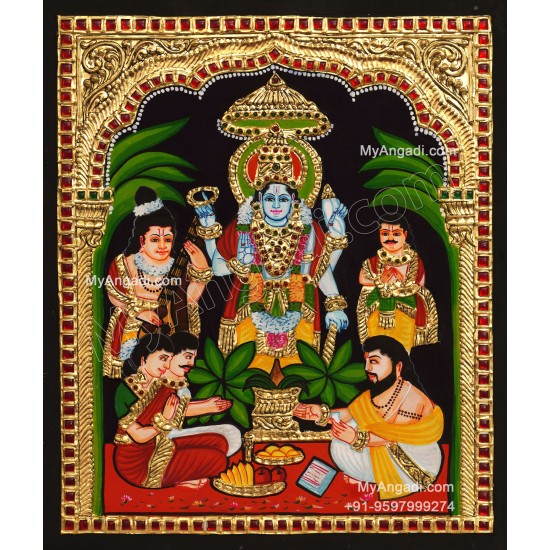 Sathyanarayana Tanjore Painting