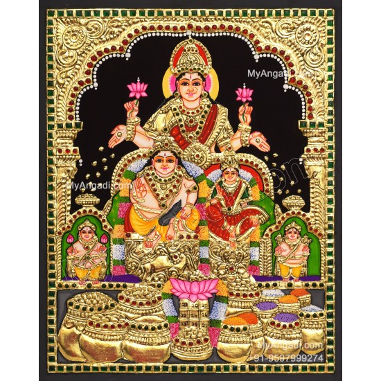 Kubera Lakshmi Tanjore Painting