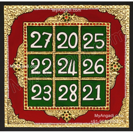 Kubera Yantra Tanjore Painting