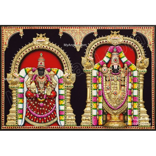 3D Balaji Thayaar Tanjore Painting