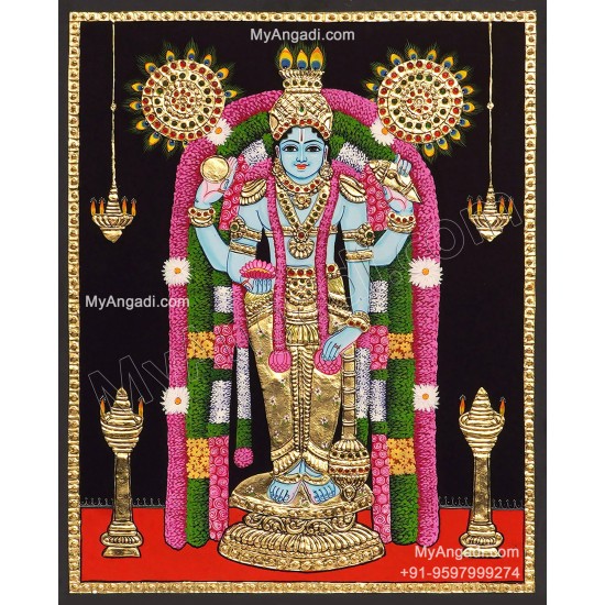Guruvayurappan Tanjore Painting