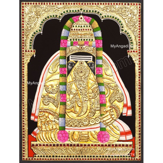 Pillaiyarpatti karpaga Vinayagar Tanjore Painting