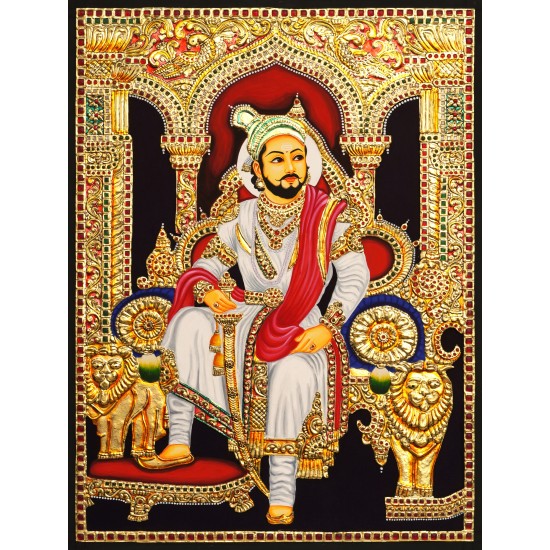 Chathrapathi Shivaji Tanjore Painting