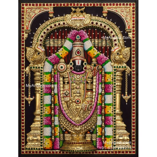 3D Balaji Tanjore Painting