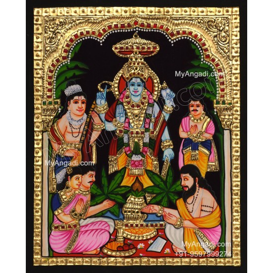 Sathya Narayana Swami Tanjore Painting
