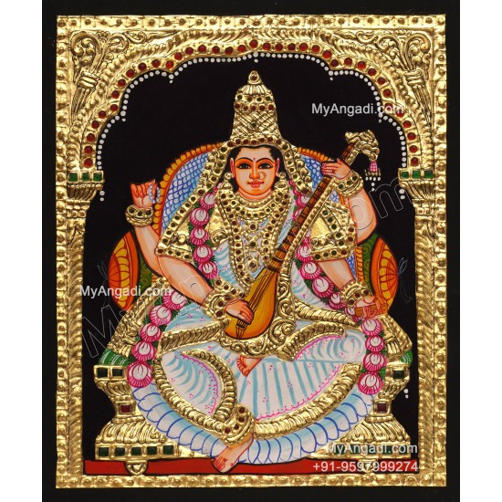 Saraswathi Tanjore Painting