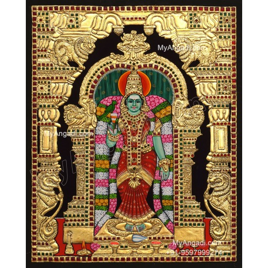 Meenakshi Amman Tanjore Painting