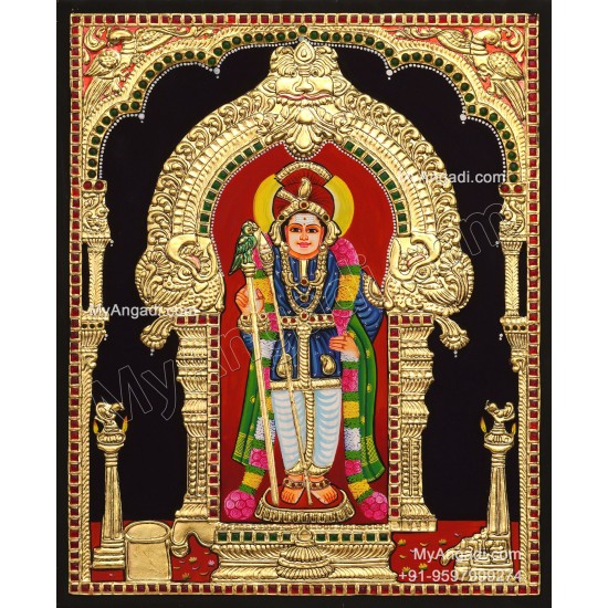 Palani  Murugan Tanjore Painting