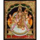 Embossed Saraswathi  3D Tanjore Painting
