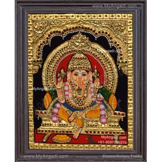5 Set Ganesha Murugan Balaji Lakshmi Saraswathi Tanjore painting