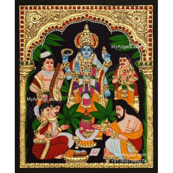 Sathya Narayana Swami Tanjore Painting