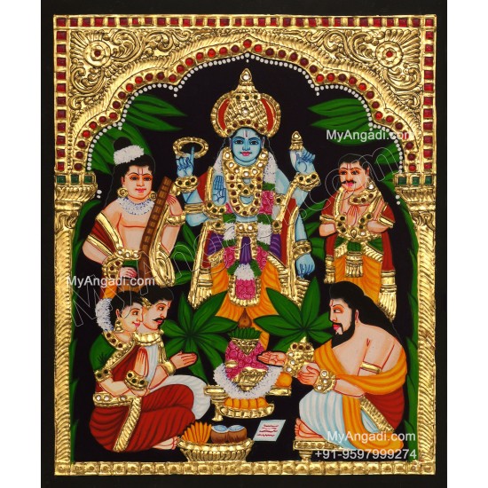 Sathya Narayana Swami Tanjore Painting