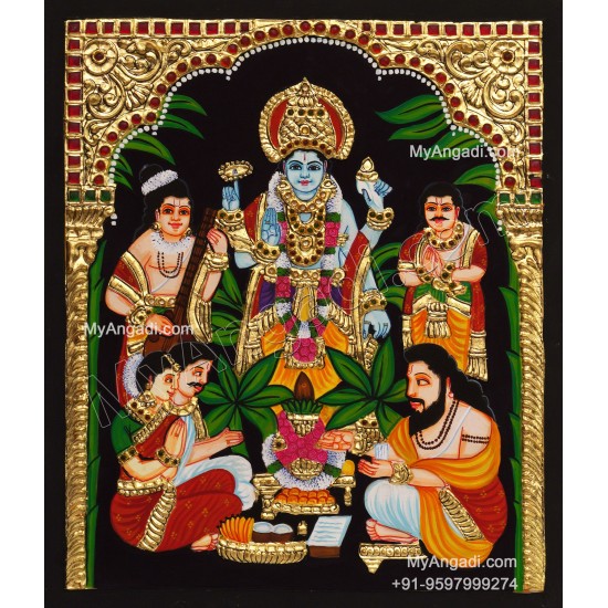 Sathya Narayana Swami Tanjore Painting