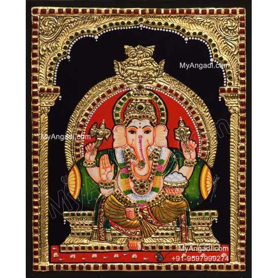 Ganesha Tanjore Painting