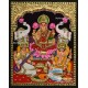 Ganesha Lakshmi Saraswathi Tanjore Painting