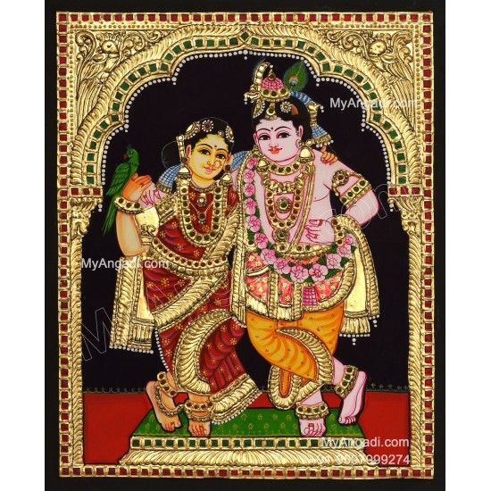 Radha Krishna Tanjore Painting