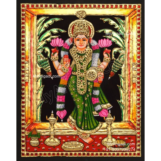 Graha Lakshmi Tanjore Painting