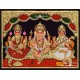 Ganesha Lakshmi Saraswathi Tanjore Painting