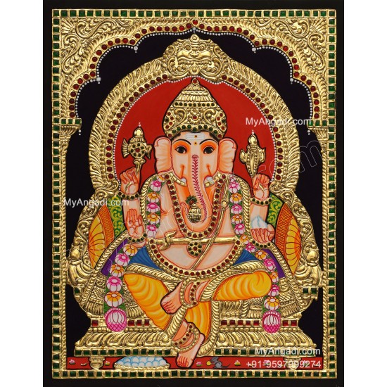 Ganapathi Tanjore Painting 