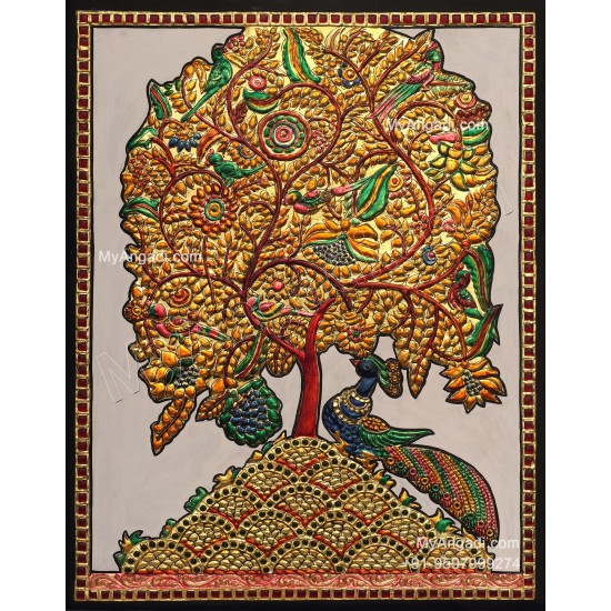 Tree Of Life Tanjore Painting 