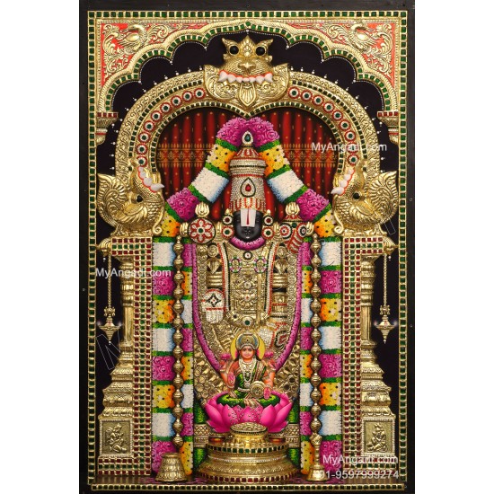 Balaji Lakshmi 3d Tanjore Painting