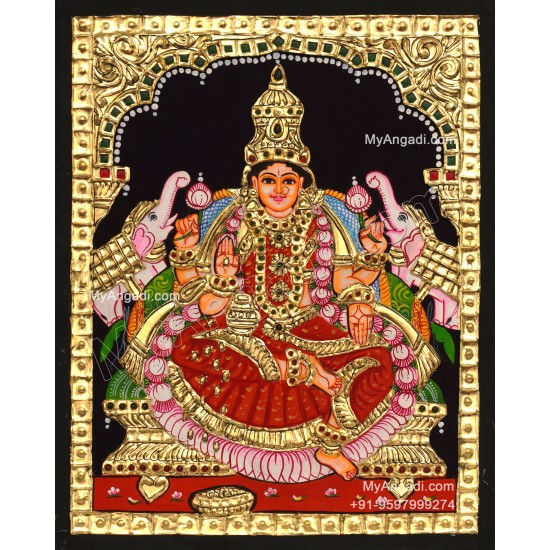 Gajalakshmi Tanjore Painting