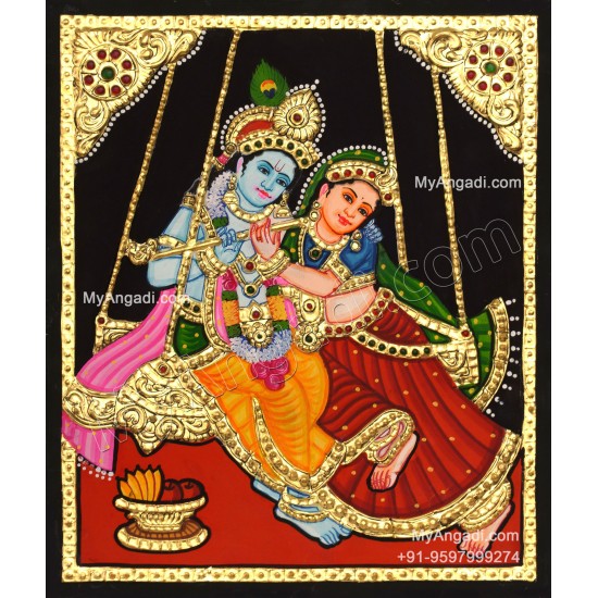 Radha Krishna Tanjore Painting