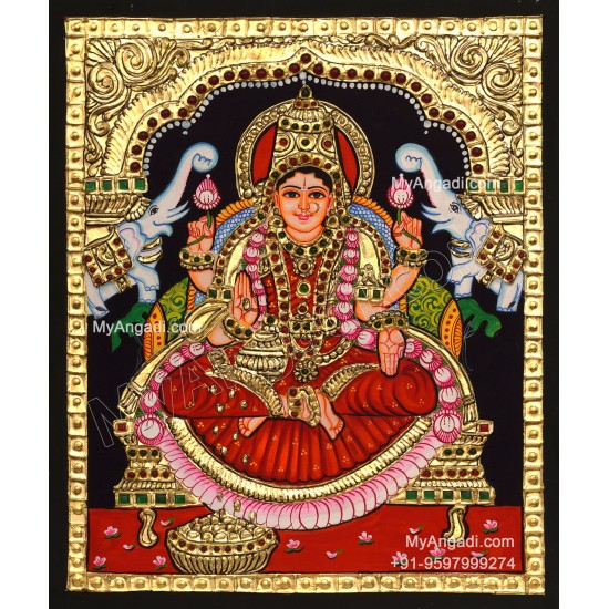 Gajalakshmi Tanjore Painting