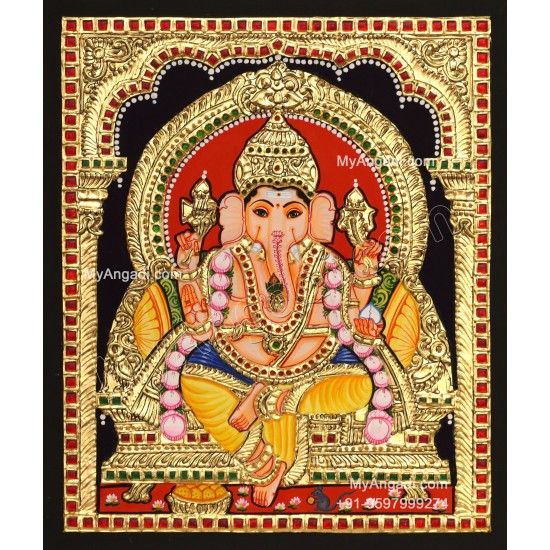 Ganesha Tanjore Painting