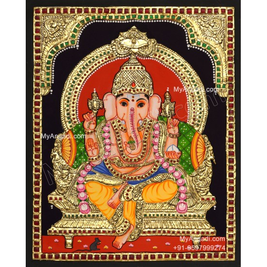 Ganesha Tanjore Painting