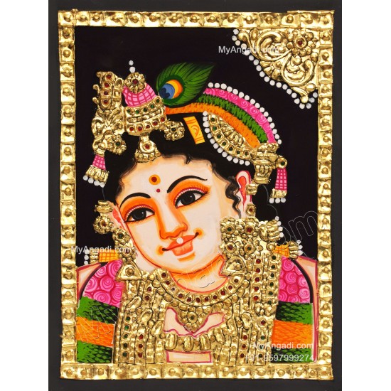 Krishna Face Tanjore Paintings