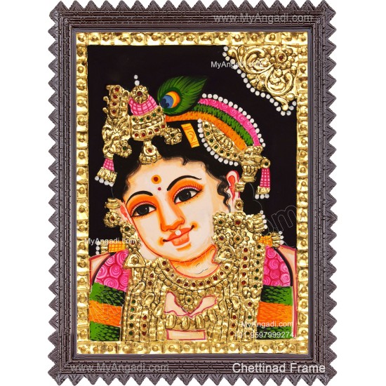 Krishna Face Tanjore Paintings