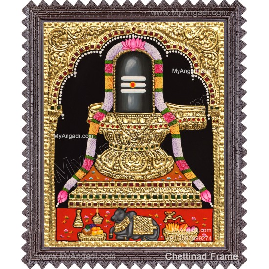 Shiva Lingam Tanjore Painting