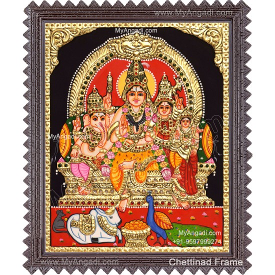 Shiva Family Tanjore Paintings