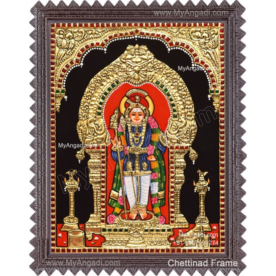 Palani Raja Alangara Murugan Tanjore Paintings