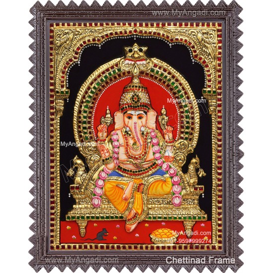 Vinayagar 3D Tanjore Painting