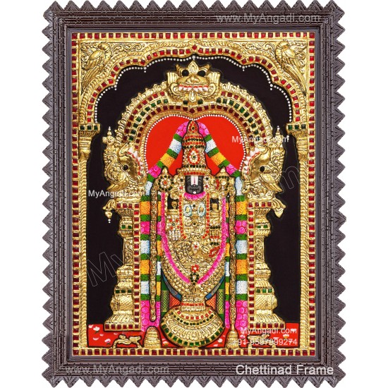 Balaji 3d Tanjore Painting
