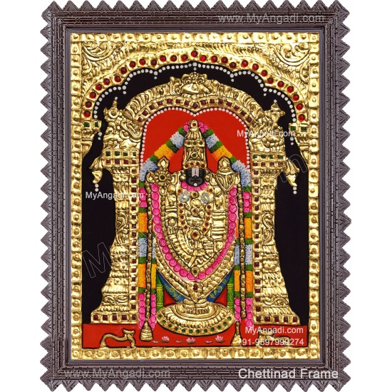 Venkateshwara  Swamy Tanjore Painting