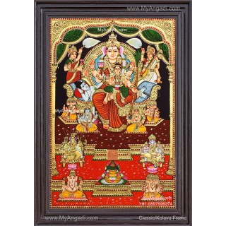 Raja Rajeshwari Tanjore Painting