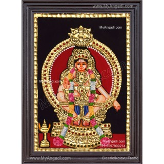 Iyyappa Swamy Tanjore Painting